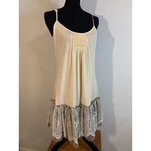 RYU Sz L  Romantic Vintage-Inspired Boho Lace Slip Dress or Dress Extender